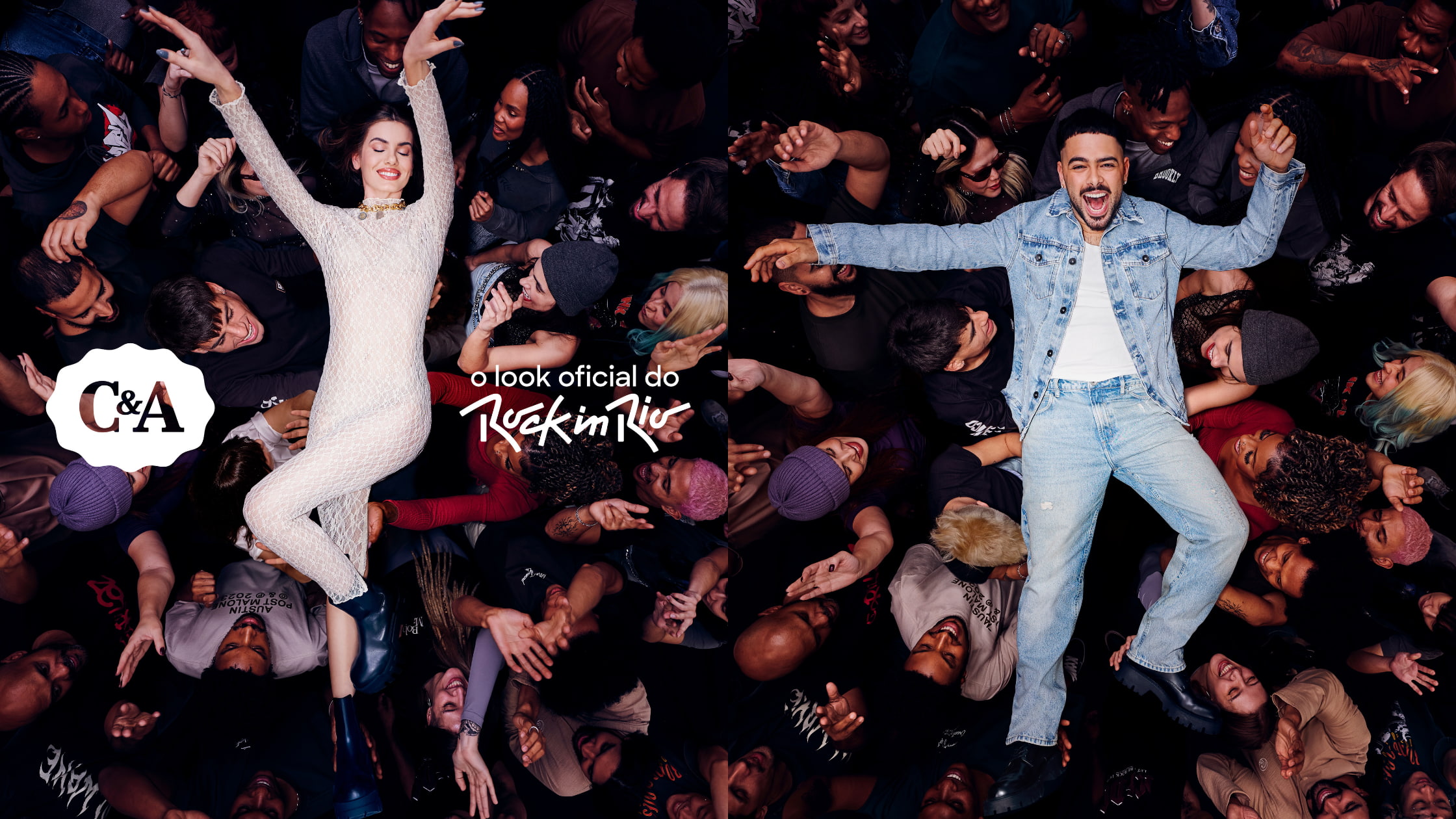 Moda e estilo em ambiente de festival