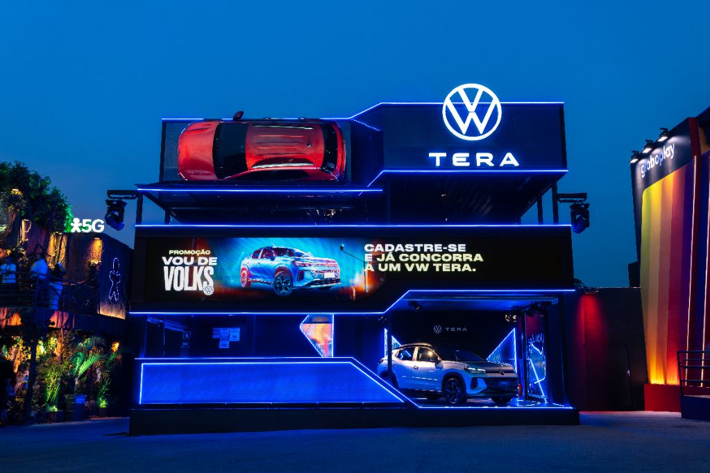 Automóvel premium com atmosfera tecnológica